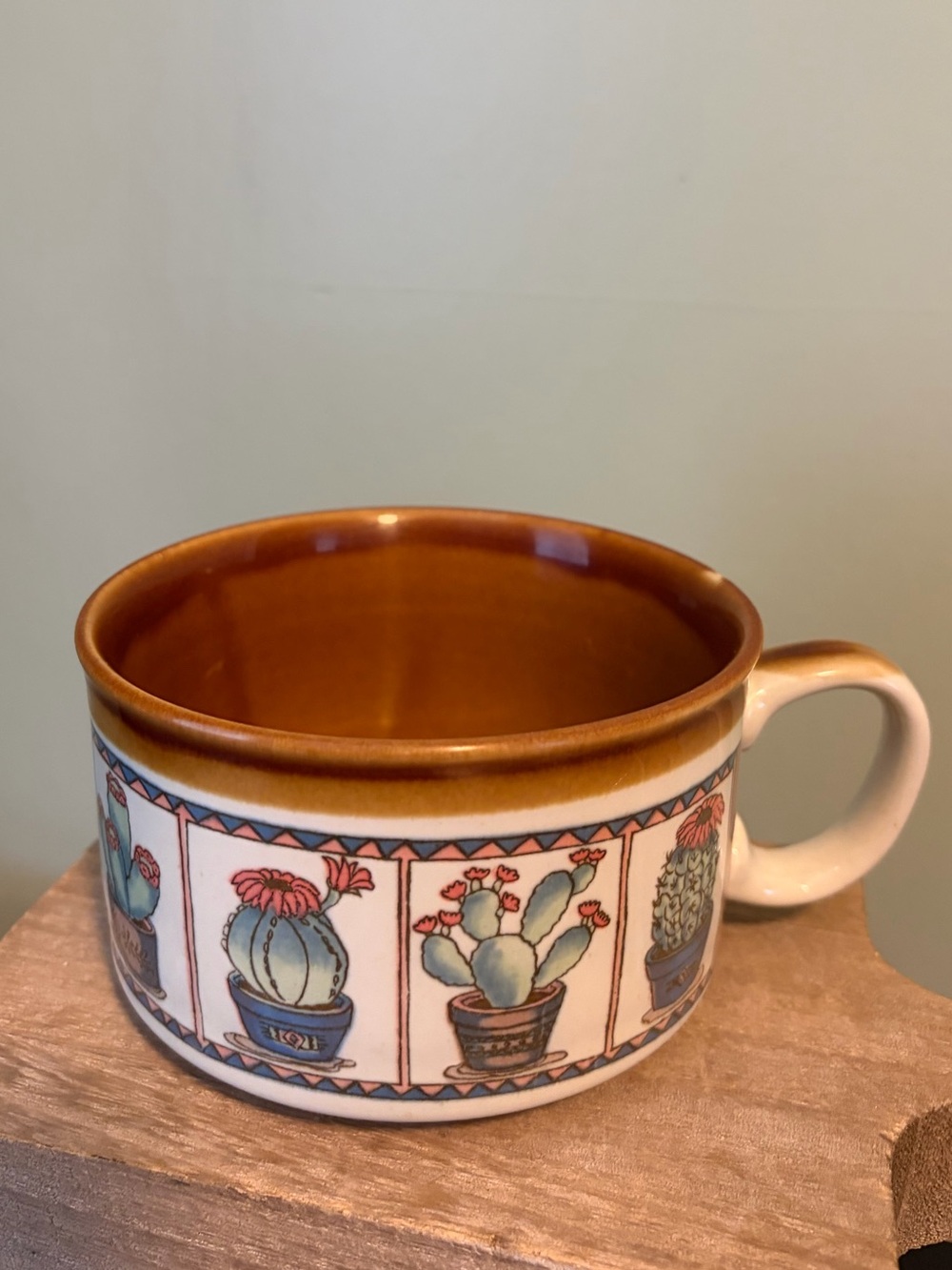 Otagiri Vintage Cactus Succulents Coffee Tea Mug Boho Southwestern